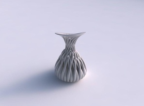 vase twisted Krug Muskulatur exzentrisch Haus jug Muskel - Struktur Exzenter Dekor 3d print model - Mito3D