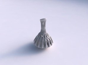 vase twisted Krug Muskulatur, lange Spitze Haus jug Muskel - Struktur top Dekor 3d print model - Mito3D