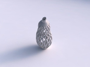 vaso intrecciati a forma di pera liscia tagli estrusi top pimp up casa il twisted che liscio i estruso arredamento 3d print model - Mito3D