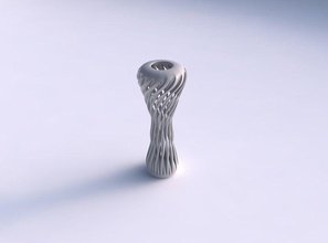 vaso contorto muscolo struttura allargato casa arredamento 3d print model - Mito3D