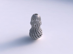 vaso contorto acuto muscolo struttura largo mezzo casa arredamento 3d print model - Mito3D