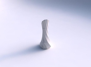 vaso twisted spremuto esagonale piegate piatti di grandi dimensioni casa il esagono grande piastre piatto arredamento architettonici la decorazione 3d print model - Mito3D
