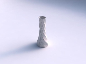 vaso twisted spremuto esagono piatti di grandi dimensioni casa il grande piastre piatto arredamento architettonici la decorazione 3d print model - Mito3D