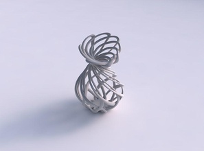 vase twisted gepresste Mitte Abschnitt interlacing Gitter pimp up top Haus bis Dekor 3d print model - Mito3D