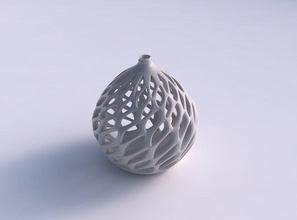 vaso twisted conico liscio tagli estrusi top spremuto casa il a che i estruso arredamento 3d print model - Mito3D