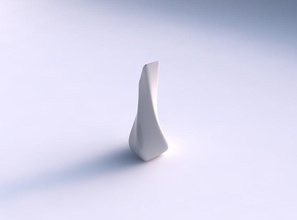 vaso de torcida superior dobrada retângulo 2 lisa a casa topo dobrado suave decoração 3d print model - Mito3D