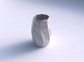 Vase verdrehte Dreieck Platten Haus Dekor 3d print model - Mito3D