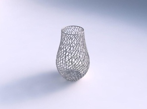 vase tordu treillis tuiles maison les décor 3d print model - Mito3D