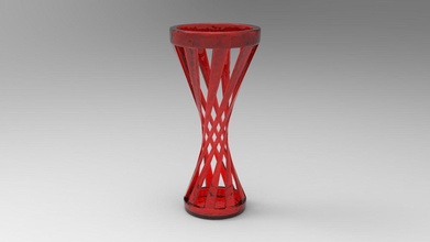 vase twist house print art design accessories 3d print model - Mito3D