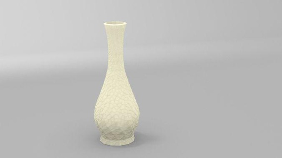 Vase voronoi stoßen Muster dekorativ Pflanze Blume druckbar Haus Dekor 3d print model - Mito3D