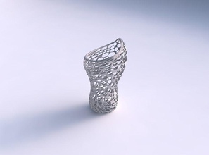 vase vortex smooth dense organic lattice house decor 3d print model - Mito3D