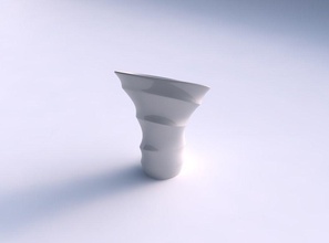 vaso vortice liscia sezioni orizzontali casa il vortex a che liscio orizzontale le arredamento 3d print model - Mito3D