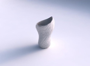 vaso vortice liscio cellule organiche casa il vortex a che organico le arredamento 3d print model - Mito3D