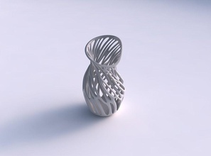 vaso largo rami magnaccia up casa arredamento 3d print model - Mito3D