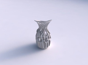 vaso largo contorto rami eccentrico casa arredamento 3d print model - Mito3D