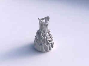 vase breit verdrehten ästen gestreckt oben Haus twisted Niederlassungen top Dekor 3d print model - Mito3D