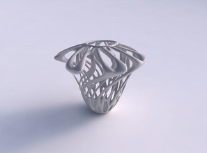 vase erweiterung geschichtet geäst exzenter haus dekor 3d print model - Mito3D