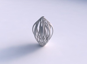 vazo genişleyen katmanlı şubeler uzun boyun ev dekor 3d print model - Mito3D