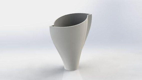 Septiembre florero vaso floreros decoración diseño taza casa 3d print model - Mito3D