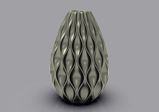 vasemodel vase decor decoration interior design decorative houseware porcelain ornamental pot dishware art mathematical 3d print model - Mito3D