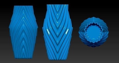 floreros florero agujeros cruzar casa accesorios 3d print model - Mito3D