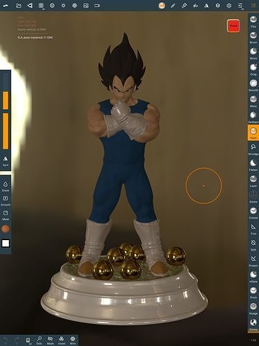 vegeta ventilador arte dbz dragomballz Dragão dbzsuperhero 3d 3dprint esculturas 3D print model - Mito3D