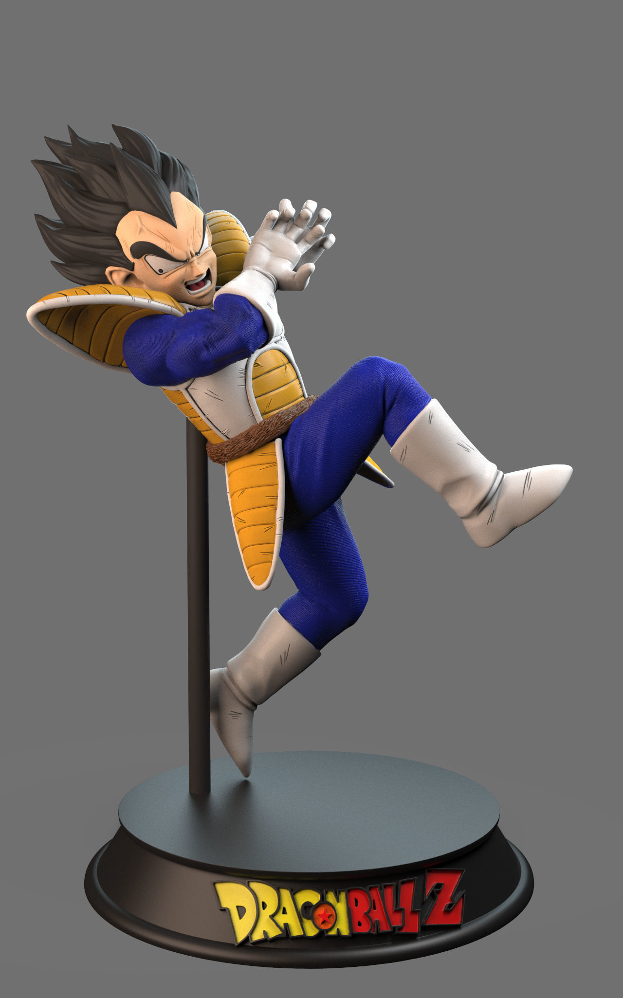 vegeta galick gun statue goku dragonball anime figure trunks sayan piccolo nappa crilin yamcha manga shonen jump collectible collector games toys 3D print model - Mito3D