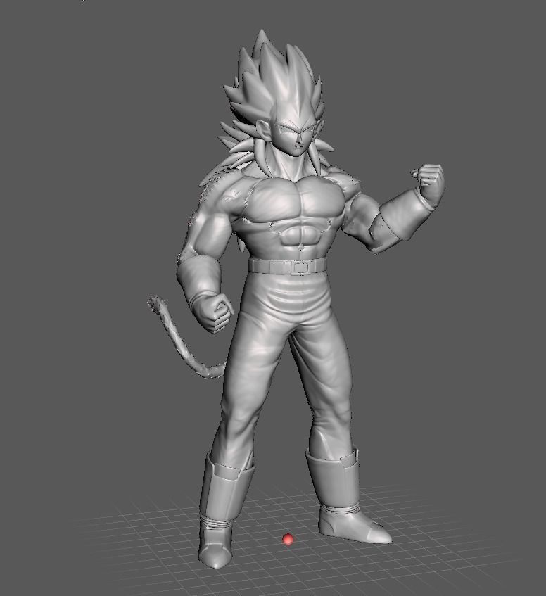 végéta ssj4 3d modèle dragon balle dbz ball jeux jouets 3D print model - Mito3D