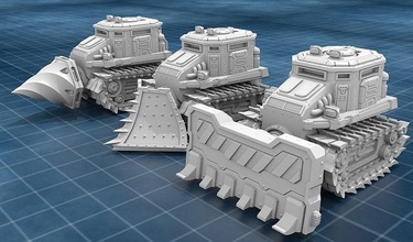 araç i alternatif aksesuarlar 3d yazdır model warhammer bilimkurgu savaş oyunu fdm 3dprint necromunda w40k tank manzara dağılmak arazi makine tasarım oyunlar oyuncaklar yazı tahtası 3d print model - Mito3D