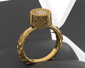 velazquez ring yellow gold diamonds jewelry earrin jewelrry silver beautiful best rings 3d print model - Mito3D