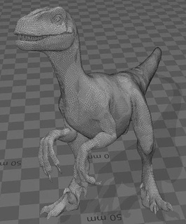 vélociraptor dinosaure créature reptile préhistorique disparu jurassique art sculptures 3d print model - Mito3D