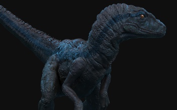 velociraptor 3d drucken modell rex dino dinosaurier 3dprint tier eidechse prähistorisch jurassisch reptil miniaturen figuren statue spiele spielzeuge 3d print model - Mito3D