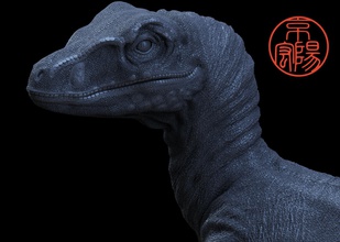 velociraptor mavi 3dprint jurassic park dünya dinozor dino 3d hayvan yaratık tarih öncesi figürinler heykel oyuncaklar yırtıcı deinonychus utahraptor oyunlar 3d print model - Mito3D