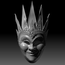 venezianisch karneval maske v2 3d druckbar modell theater anonym gesicht kostüm maskerade hobby diy cosplay geschichte 3d print model - Mito3D
