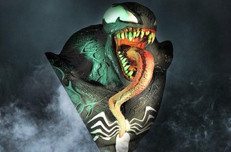venom spiderman bust collectibles decoration marvel marvelcomics simbionte statue sculpture art anatomy collectors spiderverse monster games toys 3d print model - Mito3D