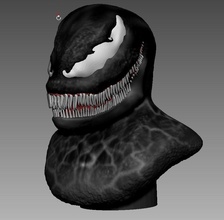 veneno horror cabeça maravilha filme anatomia crânio assustador arte esculturas 3d print model - Mito3D