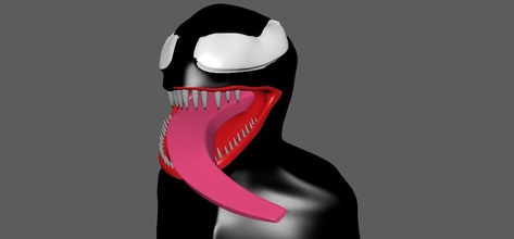 venom art spiderman marvel 3d 3dmodel character monster scans replicas 3d print model - Mito3D