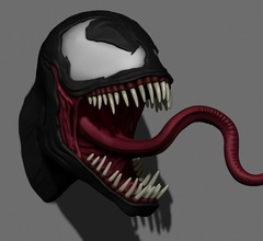 venom -wall edition- comic spiderman eddie brock symbiote toy sculpture art sculptures 3d print model - Mito3D