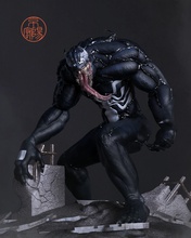 venom 3d print marvel figurine figure statue spiderman villian art printable games toys 3d print model - Mito3D