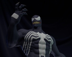 venom simbionte 3d print character comic spiderman games toys 3d print model - Mito3D
