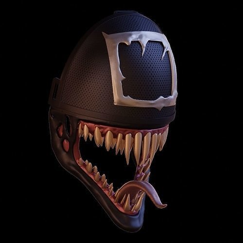 venomized squid game masked manager face-shield marvel venom spiderman carnage squidgame faceshield shield helmet 3dprint avengers accessories mask netflix walsh3d hobby diy 3D print model - Mito3D