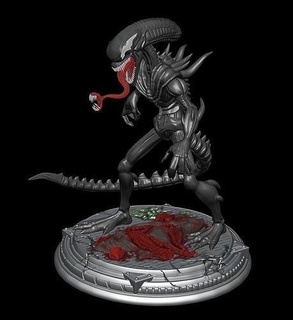 venomorfo veleno xenomorfo alieno spazio meraviglia facehugger abbraccio artiglio sangue acido picchi alieni arte sculture 3d print model - Mito3D