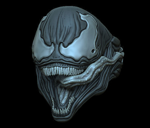 venomr ring marvel venom simbiot et detailed especial games toys 3D print model - Mito3D