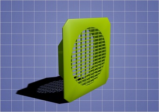 ventilation grille hobby-diy grid cover closet hole hobby diy mechanical parts 3d print model - Mito3D