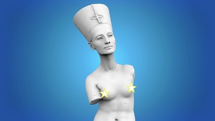 venus milo cabeza of nefertiti escultura estatua arte estatuas esculturas 3d print model - Mito3D