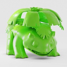 venusaur impressão 3d pokémon ferver planta pokebola evolução jogos brinquedos 3d print model - Mito3D