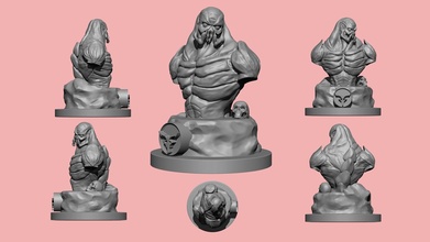 boia residente male 4 statua scultura arte remale nemico mostro 3dprint stampa procione racooncity creatura resina giochi giocattoli 3d print model - Mito3D