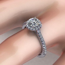 Verragio Diamant Ring Juwel Engagement Hochzeit Schmuck Silber Gold engagem Mode Sterling Anhänger Halskette Schönheit Ohrringe Ringe 3d print model - Mito3D
