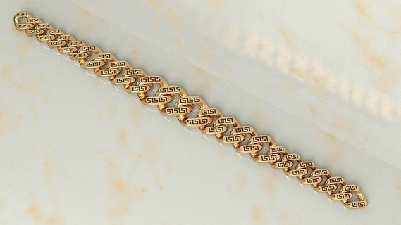 Versace cubain lien chaîne Collier 15 19 23 large gros pack bijoux bijou Nouveau argent pendentif freiner bracelet mode colliers 3d print model - Mito3D