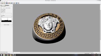 versace logo ring jewelry gold men women jewellery silver printable rings 3d print model - Mito3D